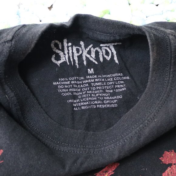 Rock Band Tee Adult Medium Black Slipknot T-Shirt Heavy Metal Music - Picture 10 of 10